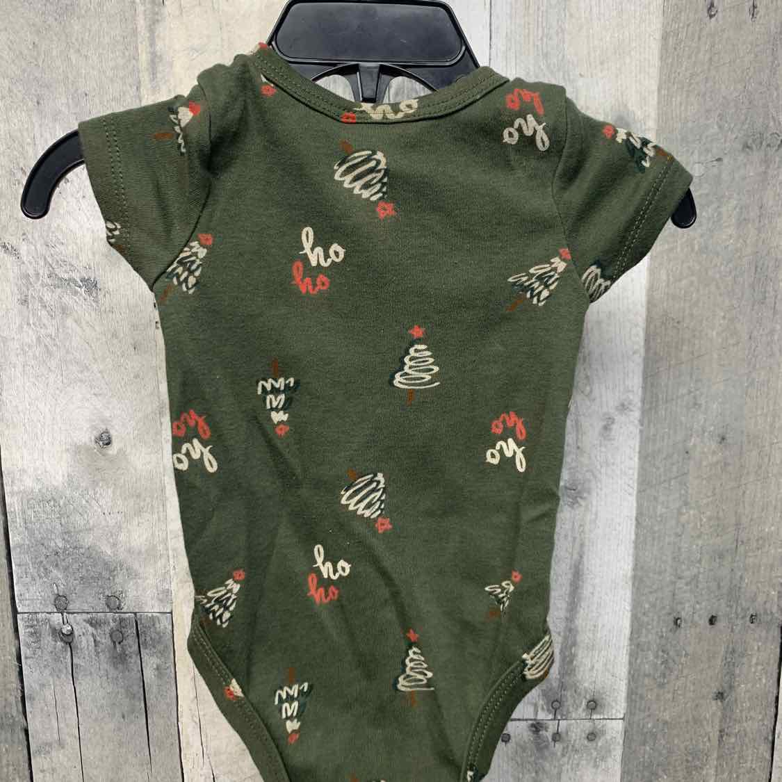 Size 6-9 Months Green Print B Brand Bodysuit