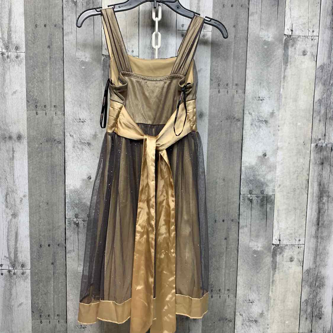 Size 8 Black/Gold My Michelle Dress