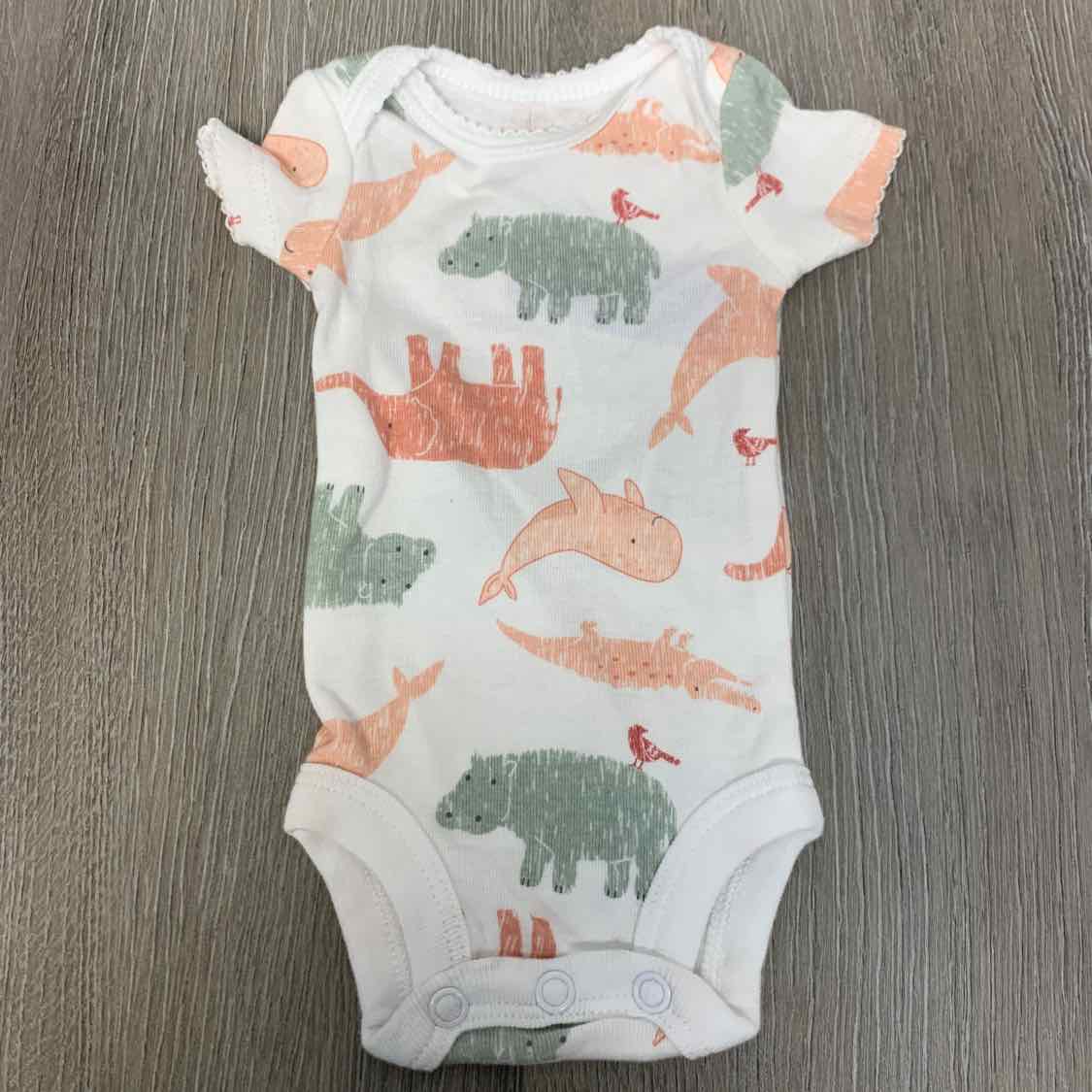 Size Preemie White Print Child of Mine Bodysuit