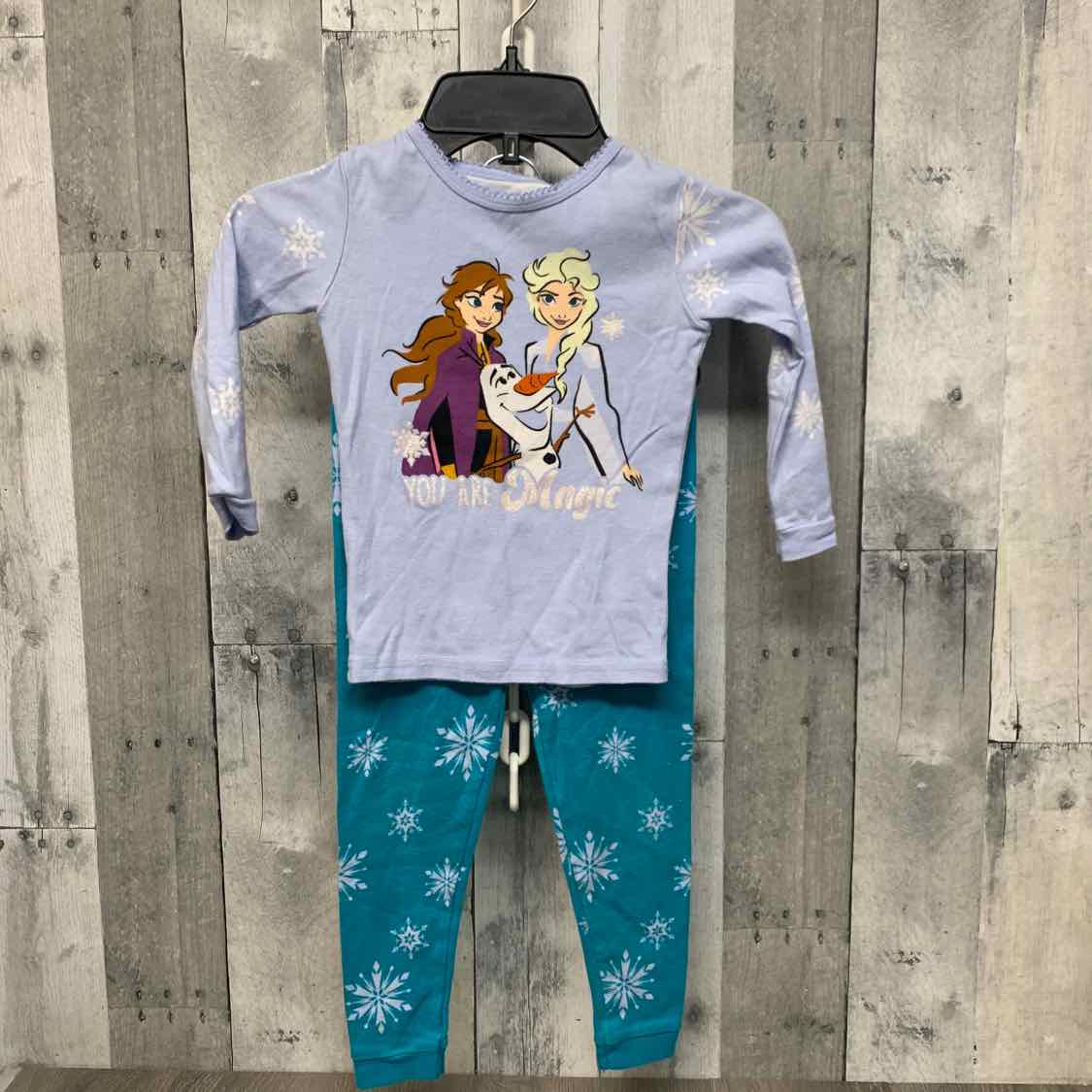 Size 4T Blue/Teal Disney 2pc PJs