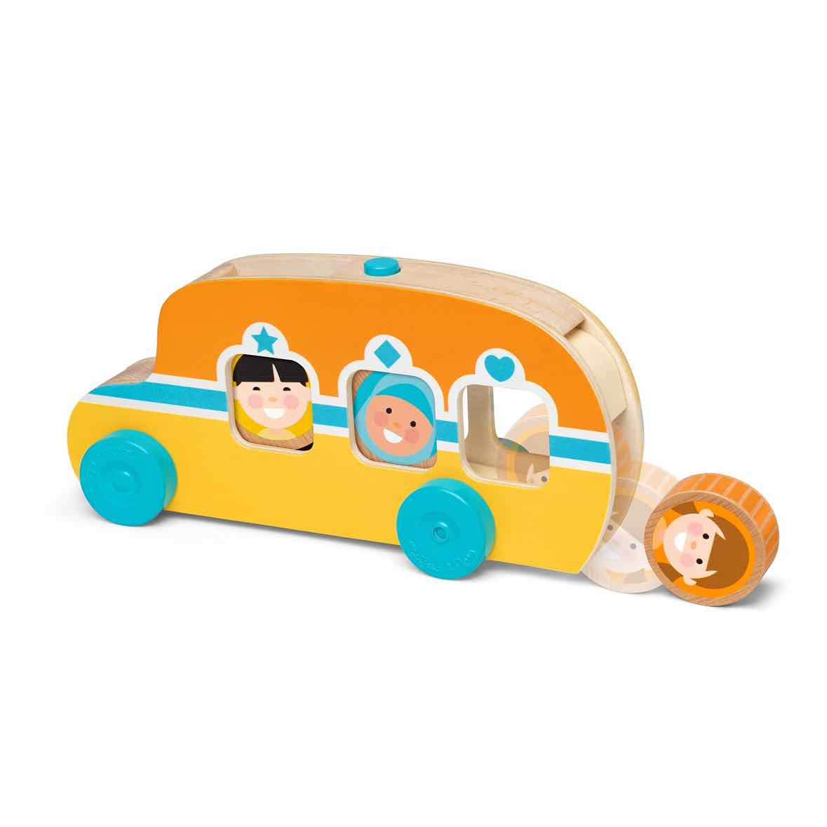 Melissa & Doug Go Tots Roll & Ride Bus