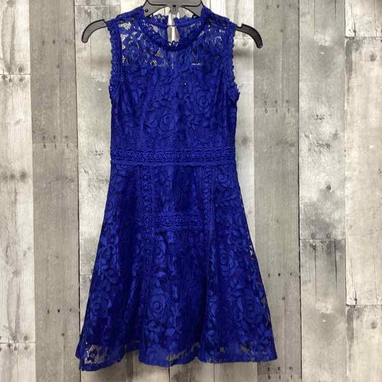 Size 8 Blue Knit Works Dress
