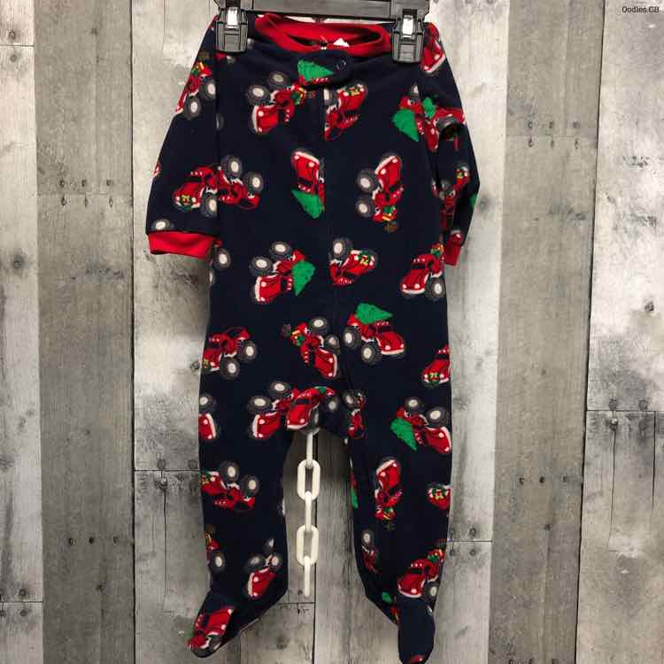 Size 6-9 Months Navy Print Child of Mine Footy PJs