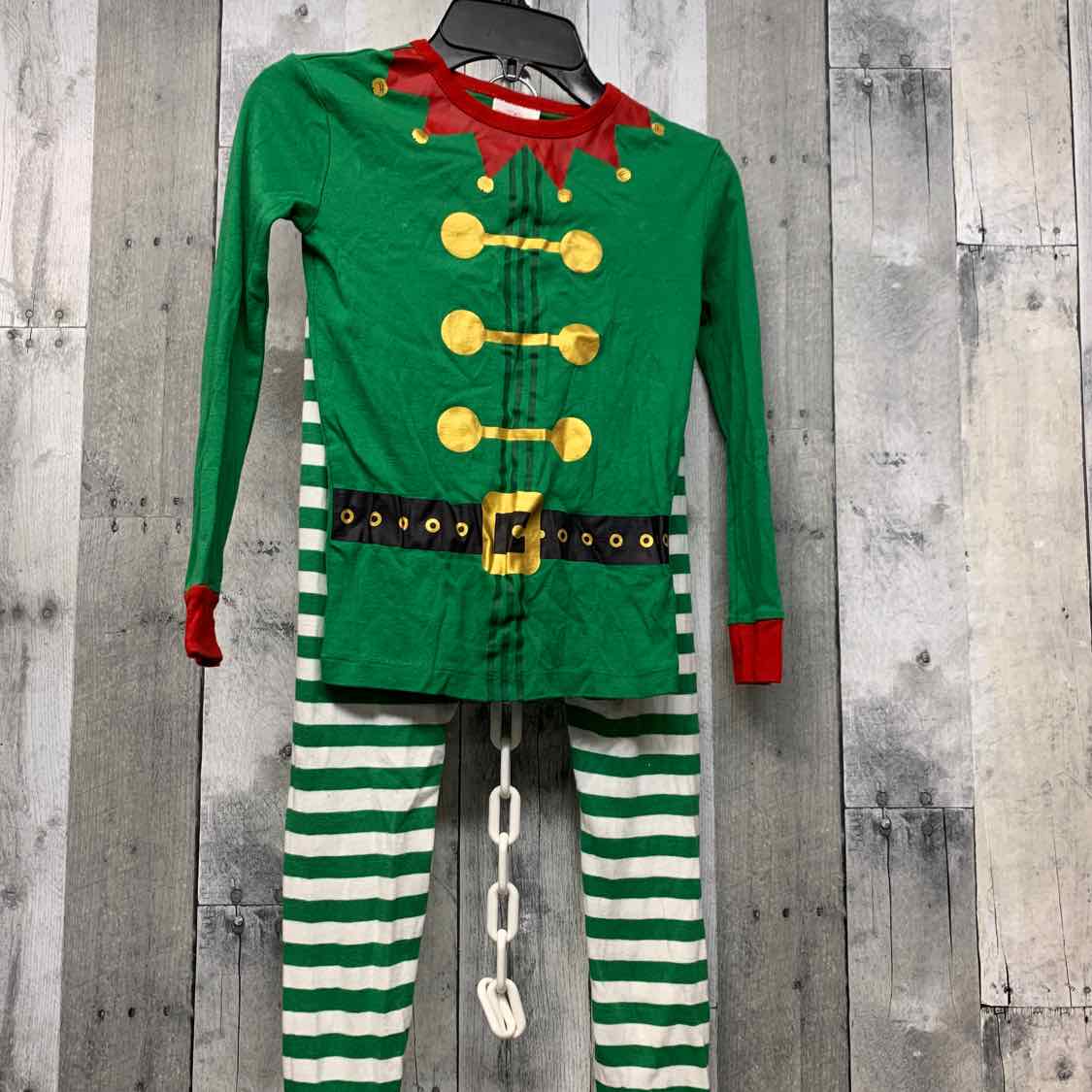 Size 8 Green/Red Holiday Brands 2pc PJs