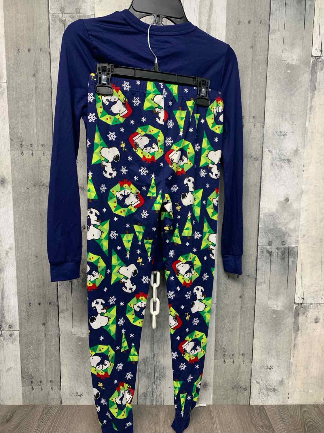 Size 12 Navy/Green Peanuts 2pc PJs