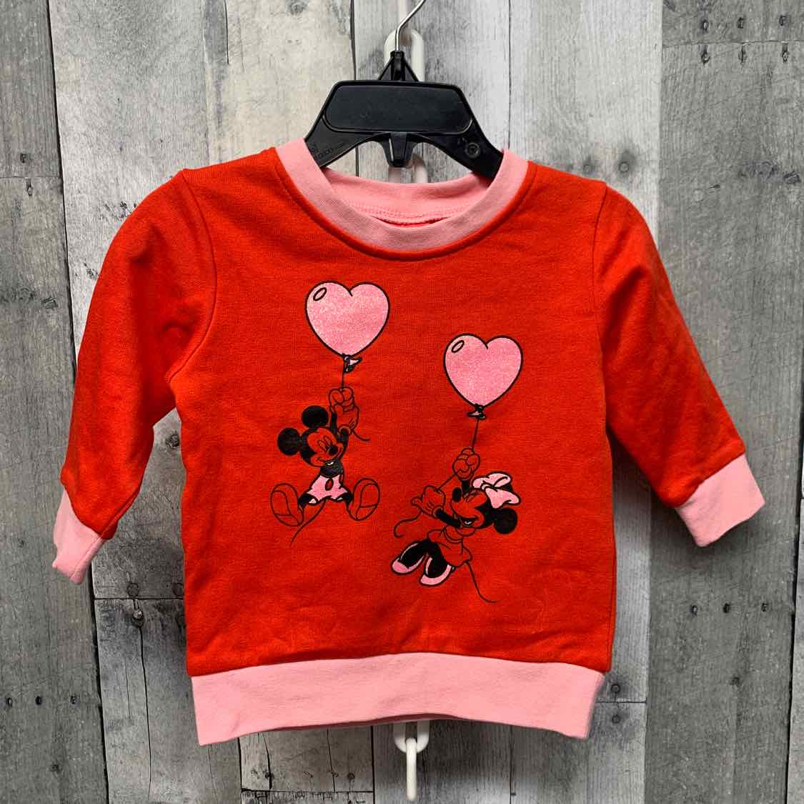 Size 18 Months Red Disney Long Sleeve Shirt