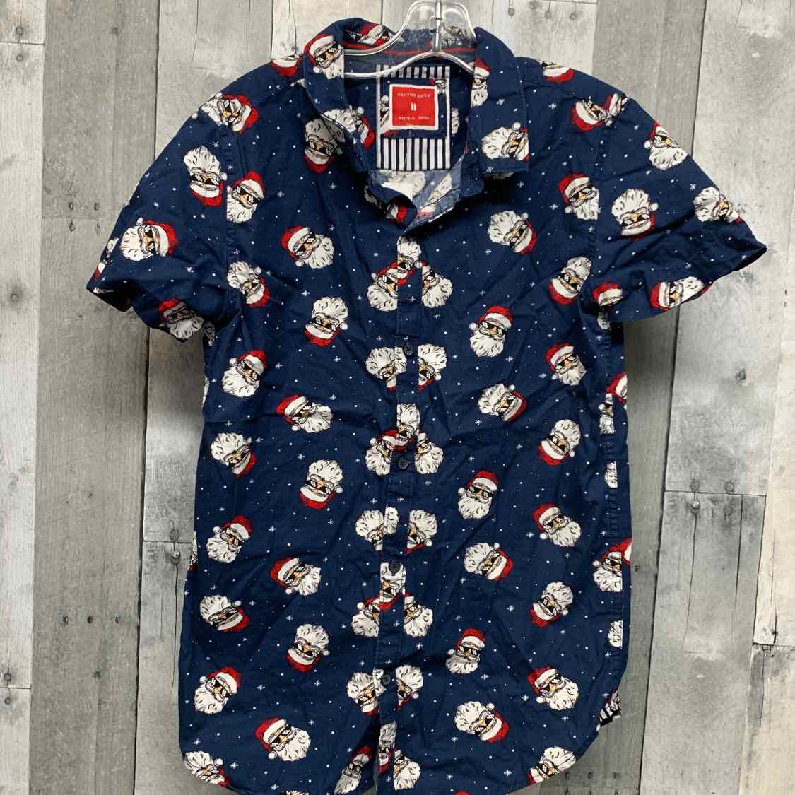 Size 13/14 Navy Print B Brand Button Up