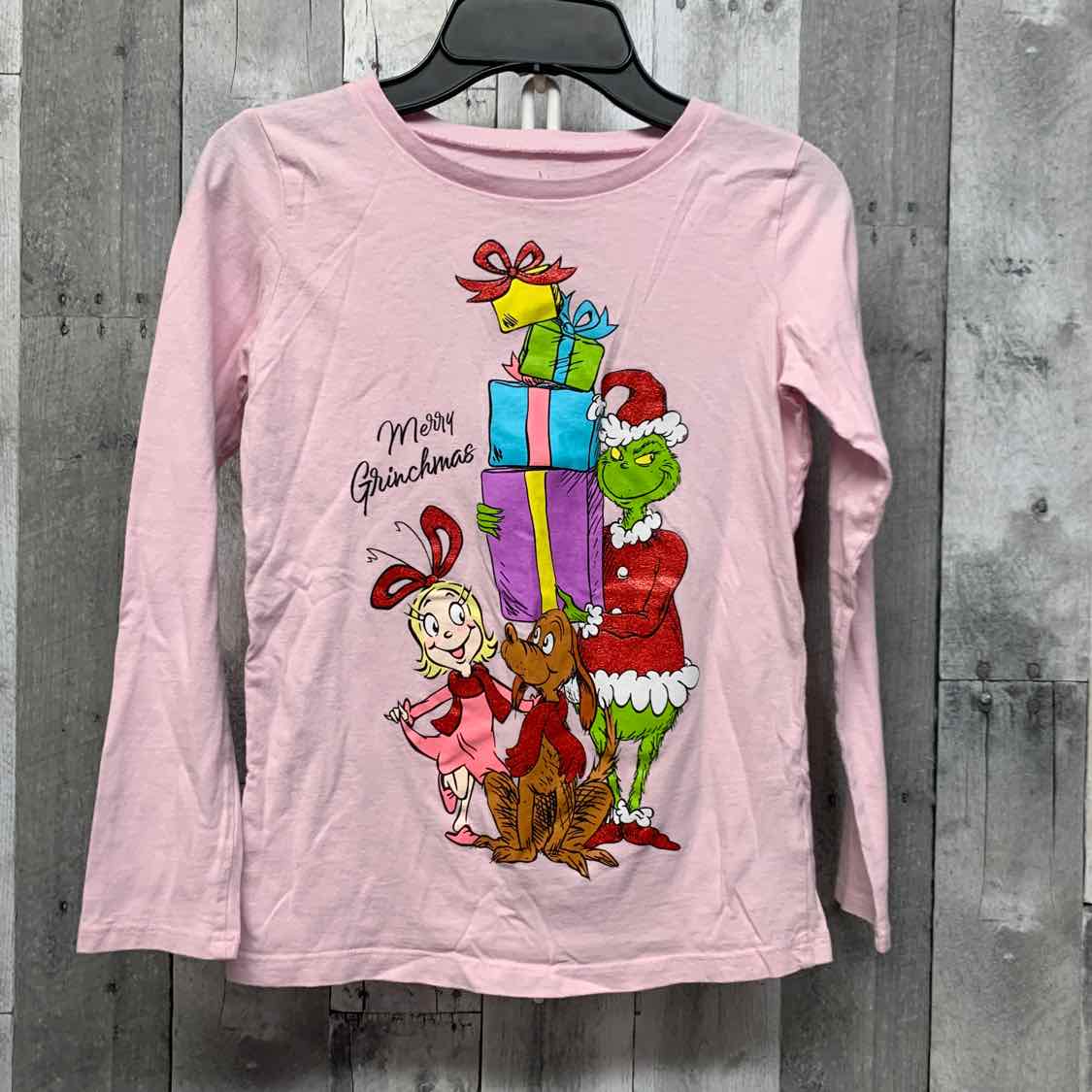 Size 12 Pink Graphic Dr Seuss Long Sleeve Shirt