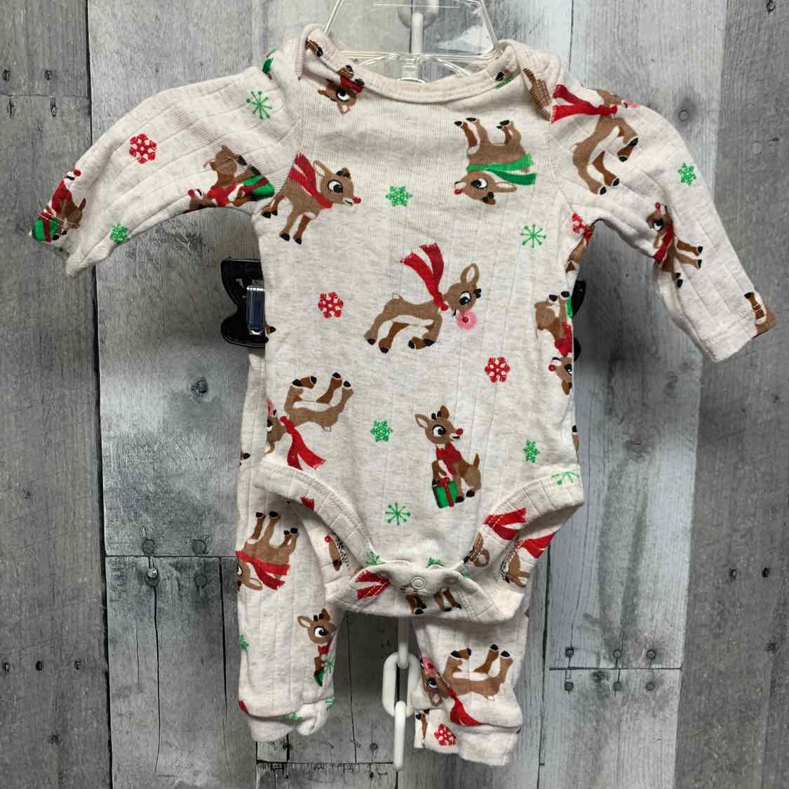 Size Newborn Tan Print Holiday Brands Shirt/Pants