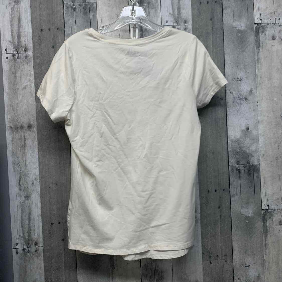 Size M White Print Time and Tru T Shirt