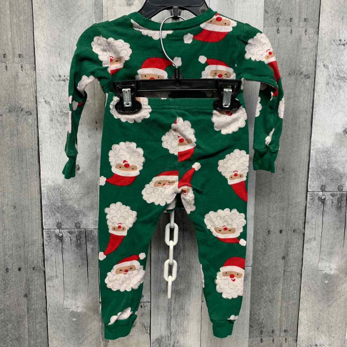 Size 18 Months Green Print Just One You 2pc PJs