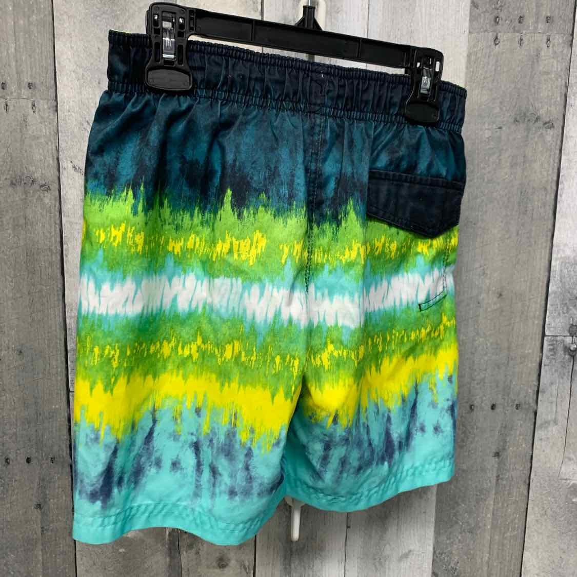 Size 5/6 Green/Blue ZeroXposur Swim Trunks