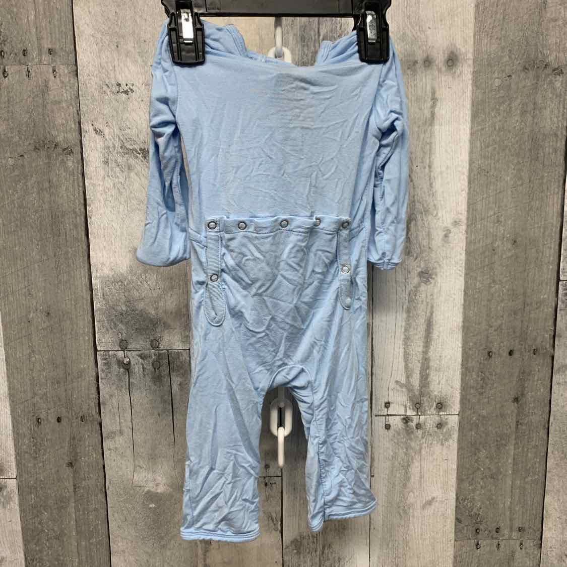 Size 3-6 Months Blue Bamboo Romper