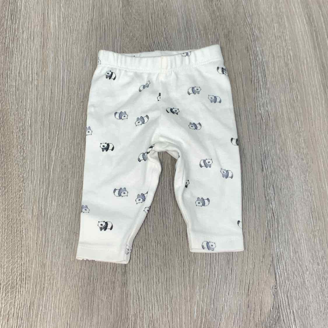 Size Preemie White Graphic Carter's Pants - OodlesCB
