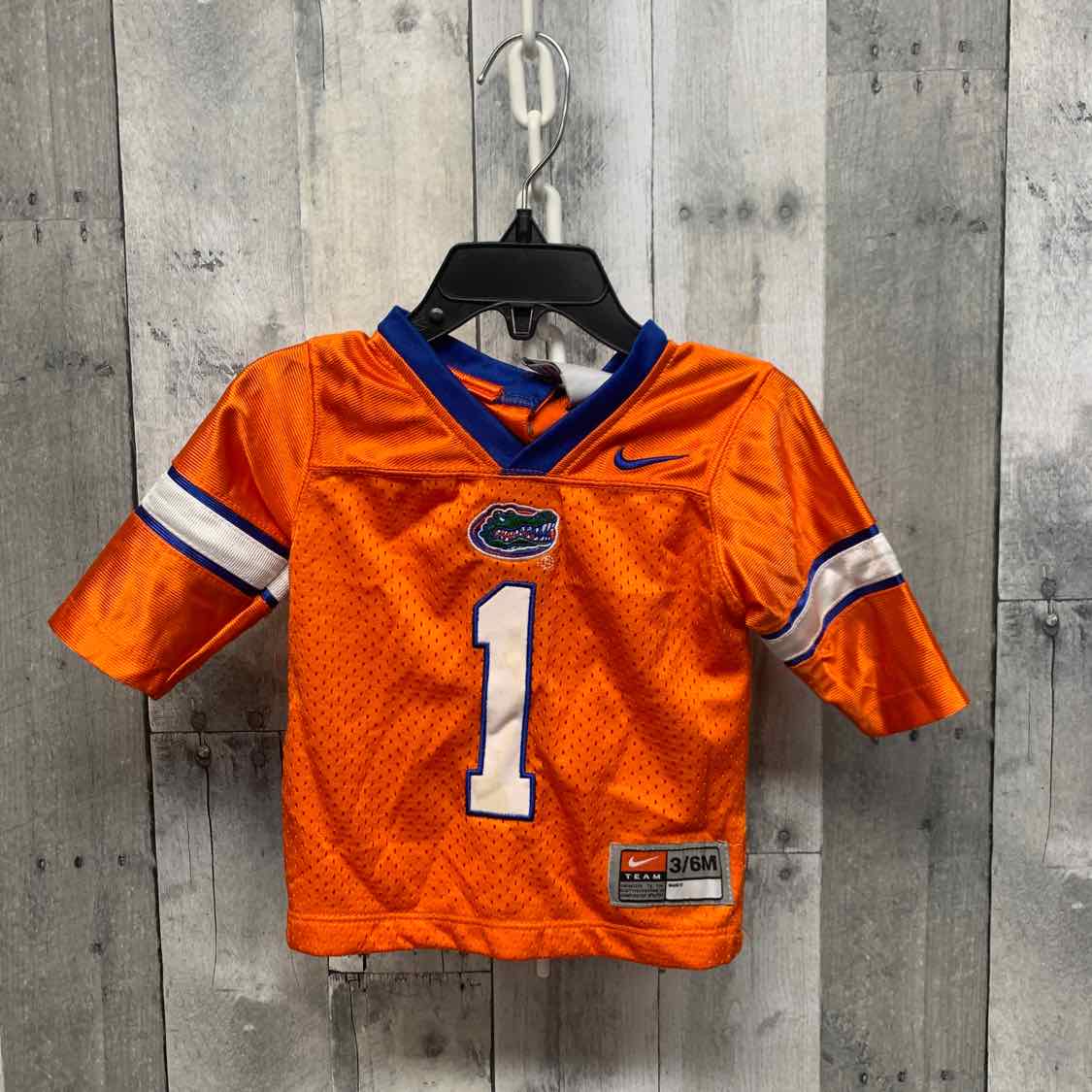 Size 3-6 Months Orange/Blue Sport Brand Long Sleeve Shirt