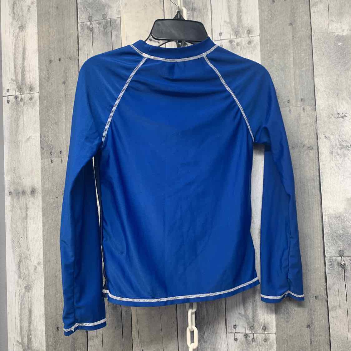 Size 8 Blue Graphic B Brand Swim Top