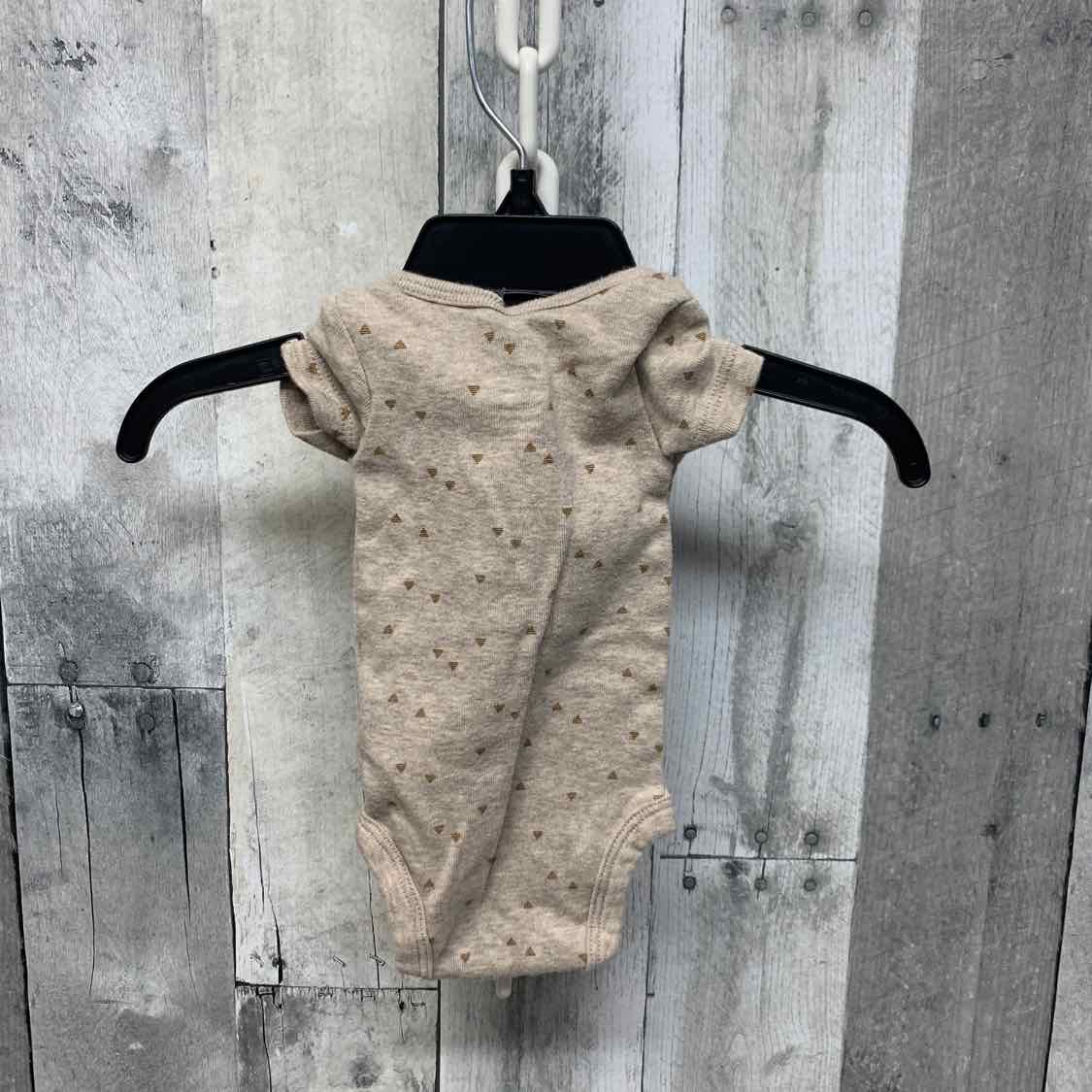 Size Preemie Brown Print Child of Mine Bodysuit