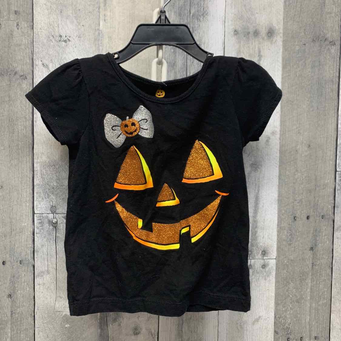 Size 3T Black Graphic Holiday Brands T Shirt