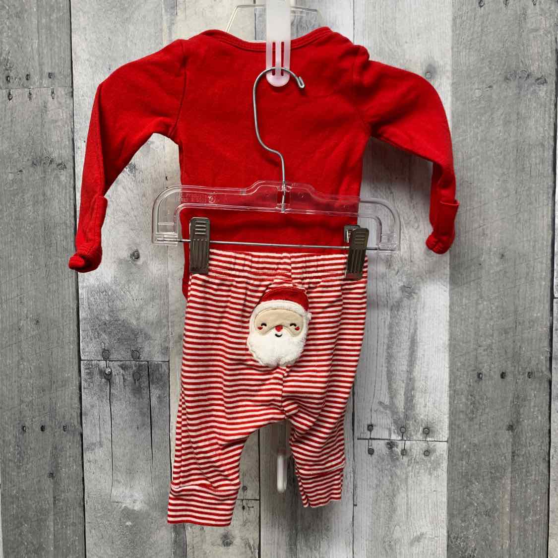 Size Newborn Red/White Carter's Shirt/Leggings
