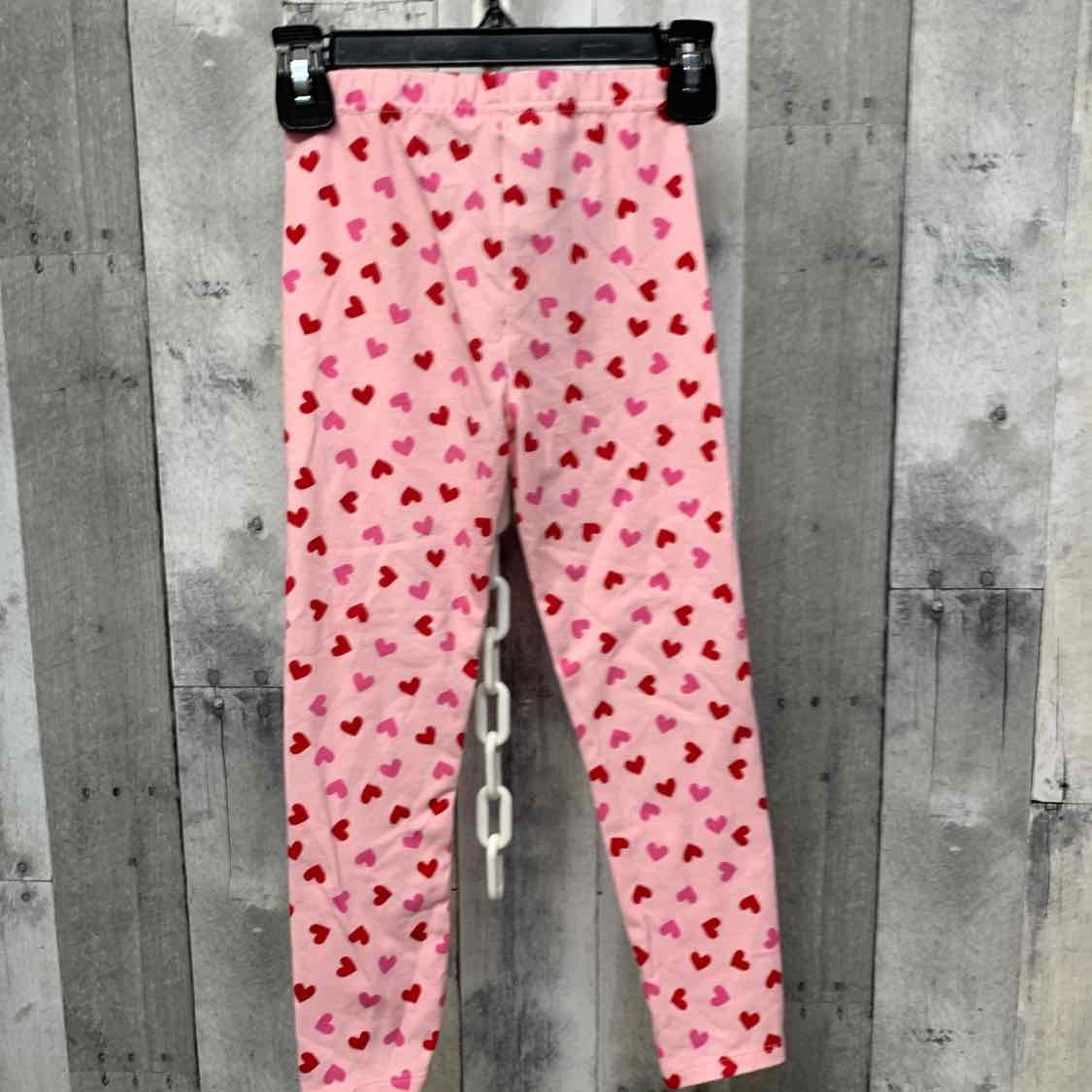 Size 5T Pink Print Holiday Brands Leggings