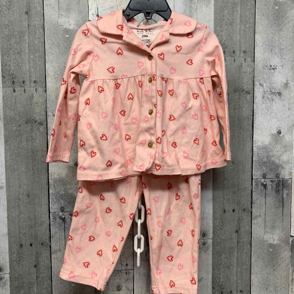 Size 24 Months Pink Print Nicole Miller 2pc PJs