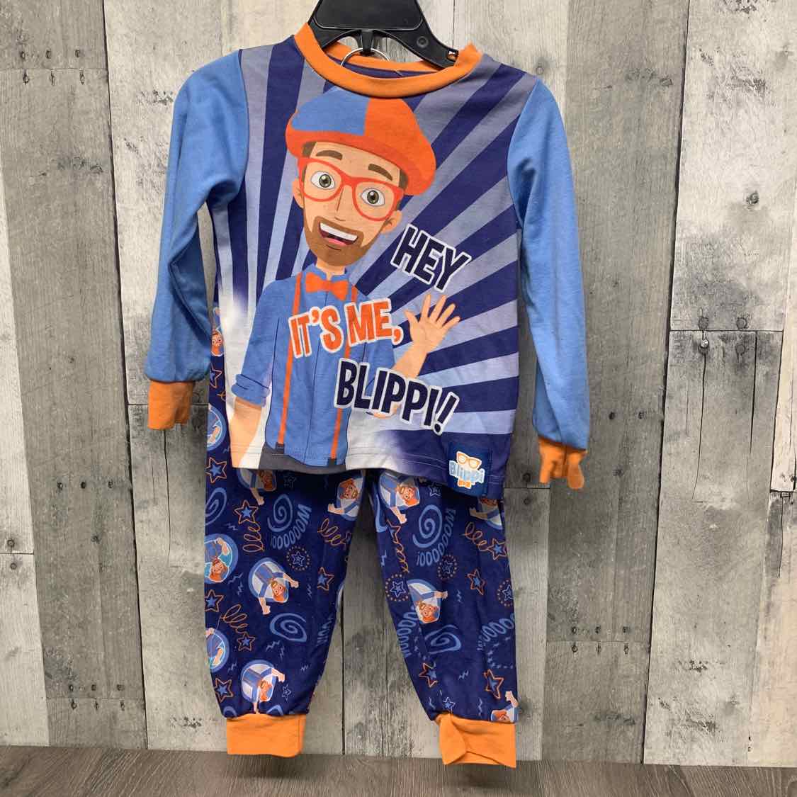 Size 3T Blue Graphic B Brand 2pc PJs