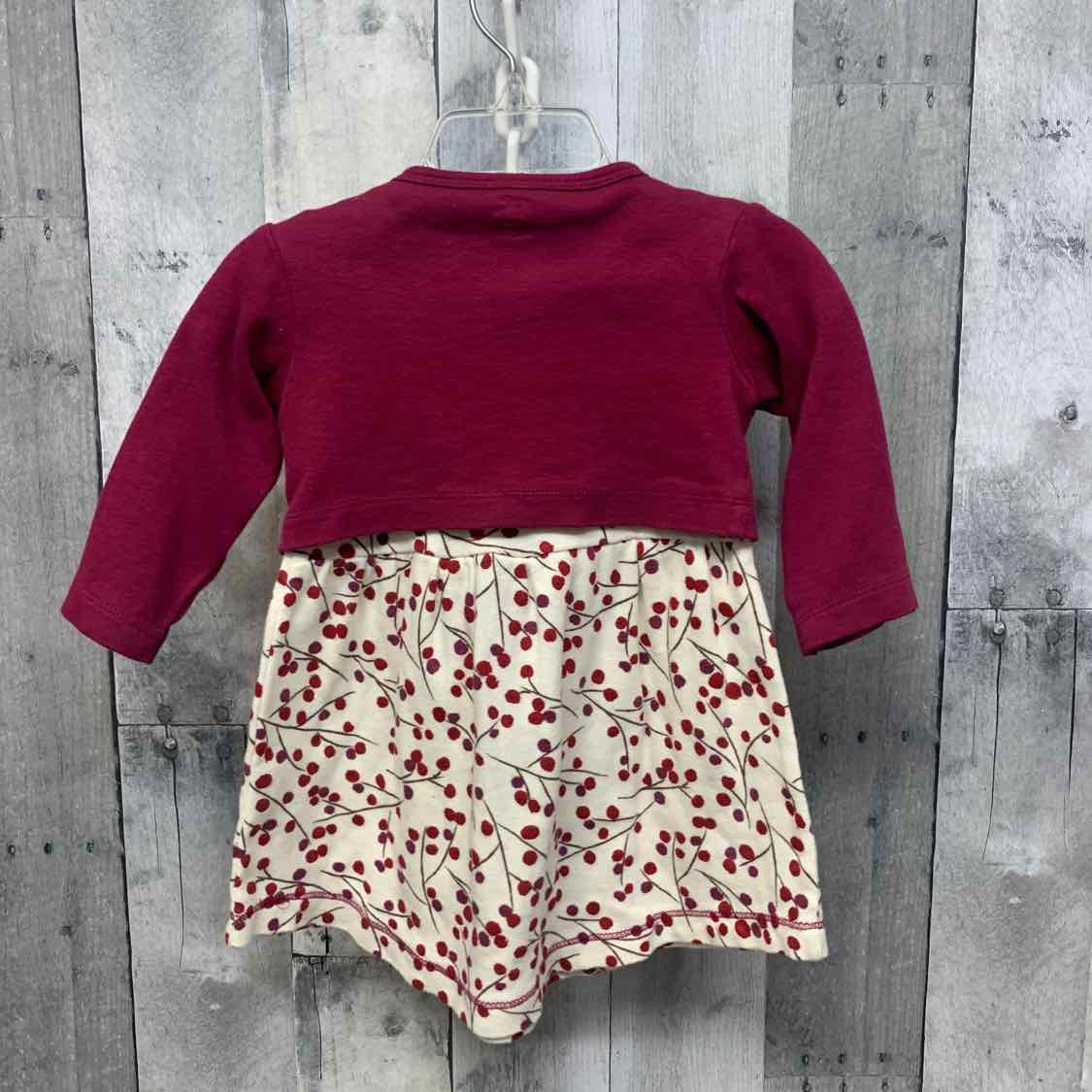 Size 9-12 Months Purple/White B Brand 2pc Dress