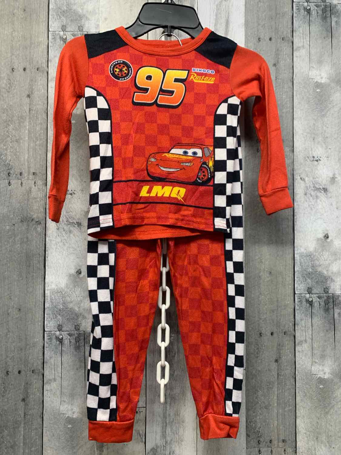 Size 5T Red/Black Disney 2pc PJs