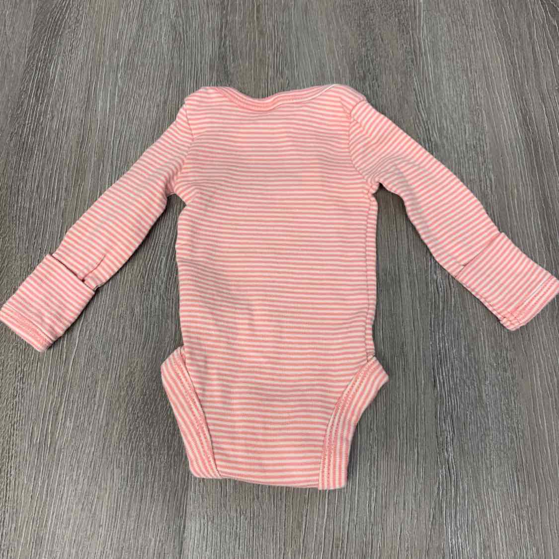 Size Preemie Pink/White Carter's Bodysuit