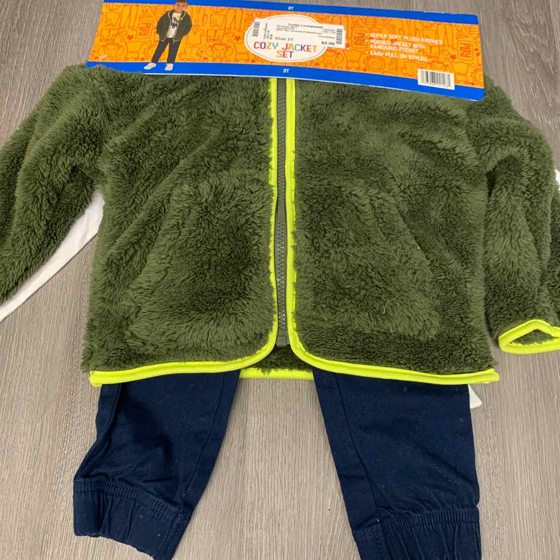Size 2T Green/Navy Members Mark Jacket/Pants