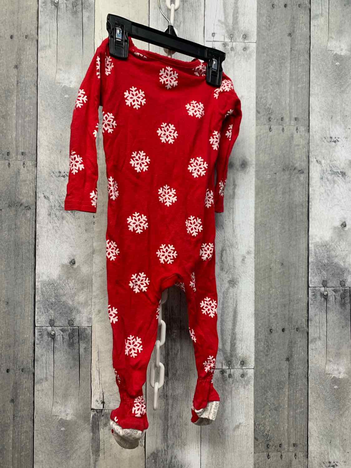 Size 12 Months Red Just One You Footy PJs