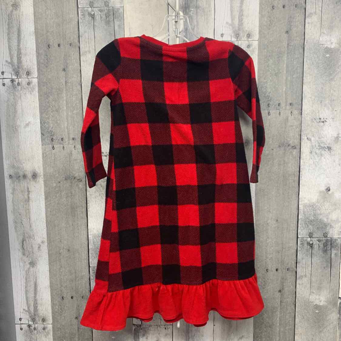 Size 2T Red/Black Holiday Brands Nightgown