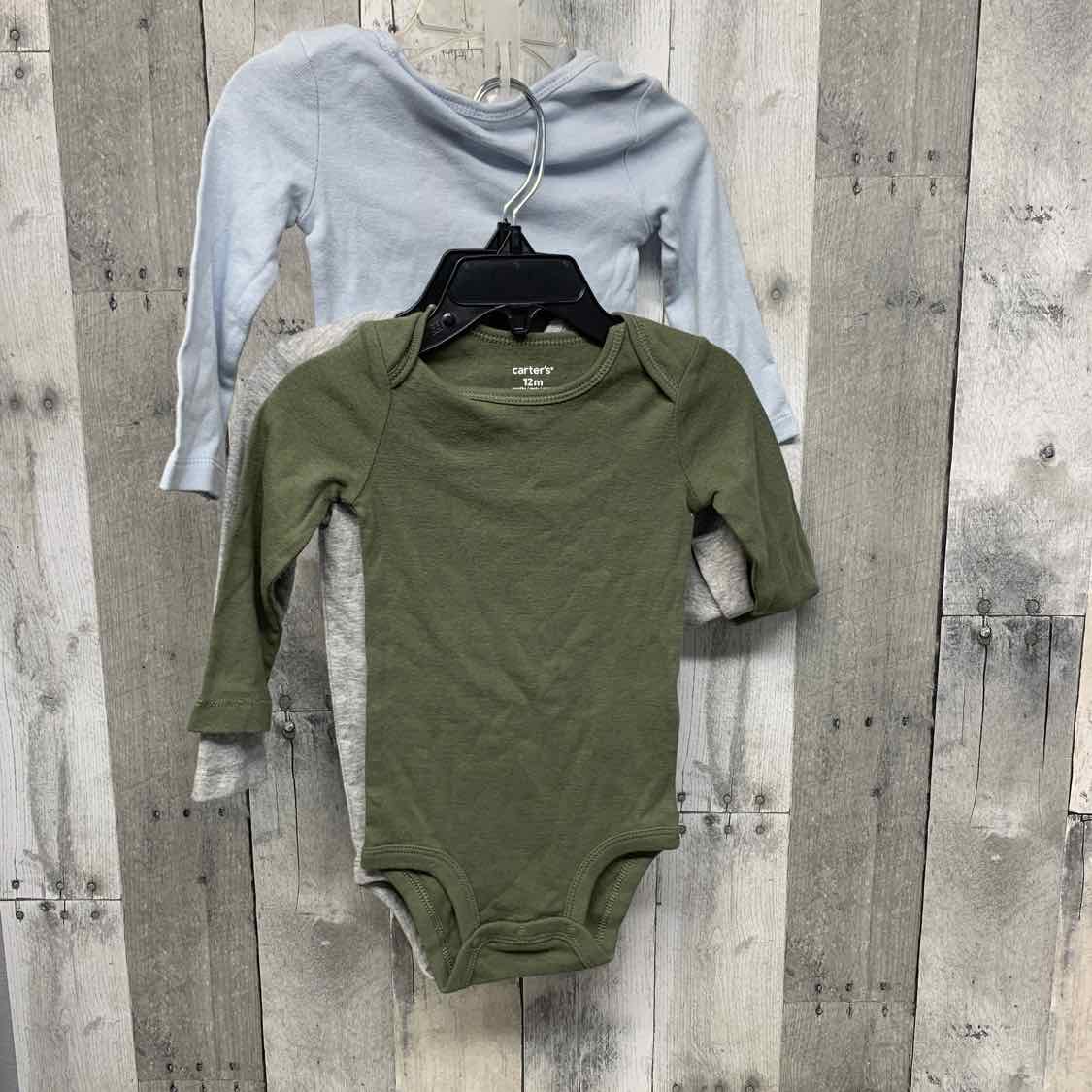 Size 12 Months Blue/Green Carter's Bodysuit
