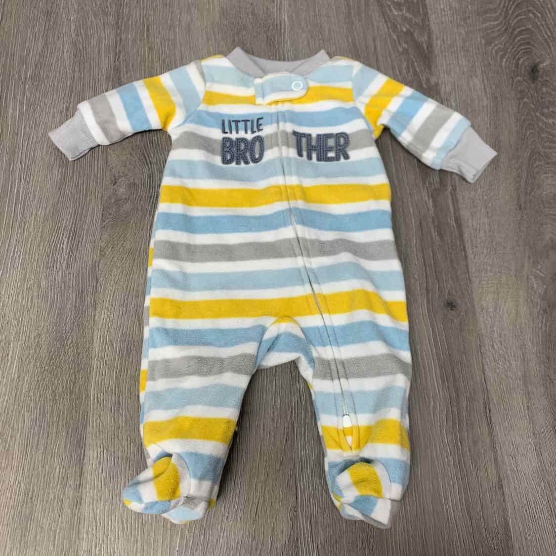 Size Preemie Blue/Gray Simple Joys Footy PJs