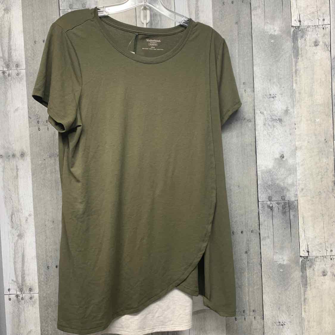Size L Green Motherhood T Shirt - OodlesCB