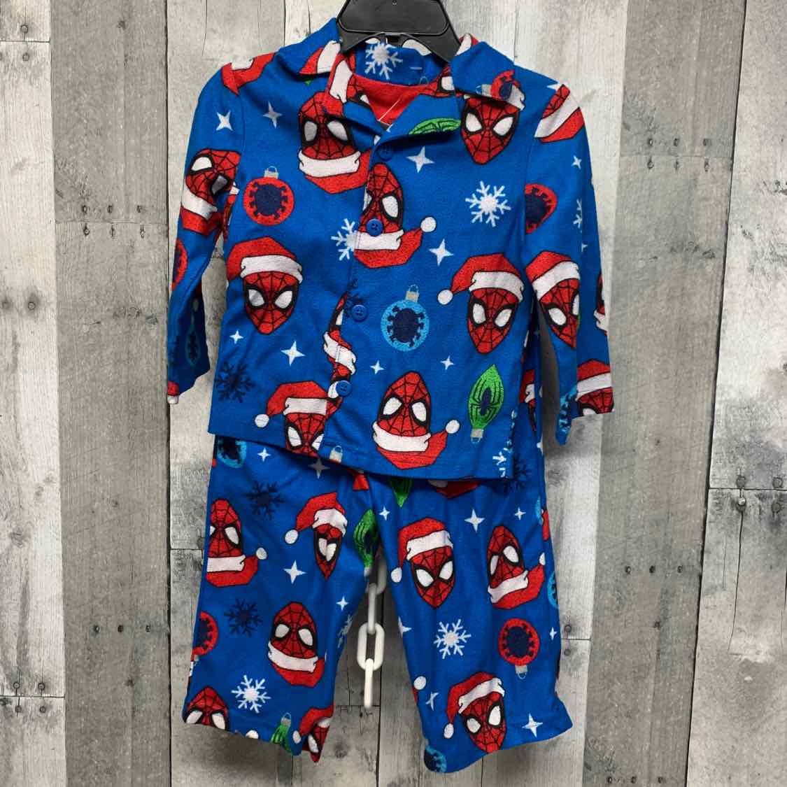 Size 2T Blue/Red Marvel 2pc PJs