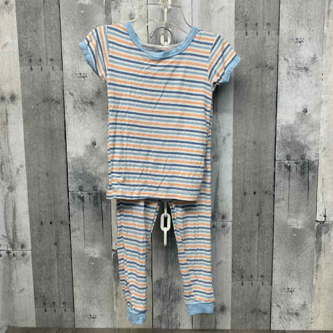 Size 3T Blue/White Bamboo 2pc PJs
