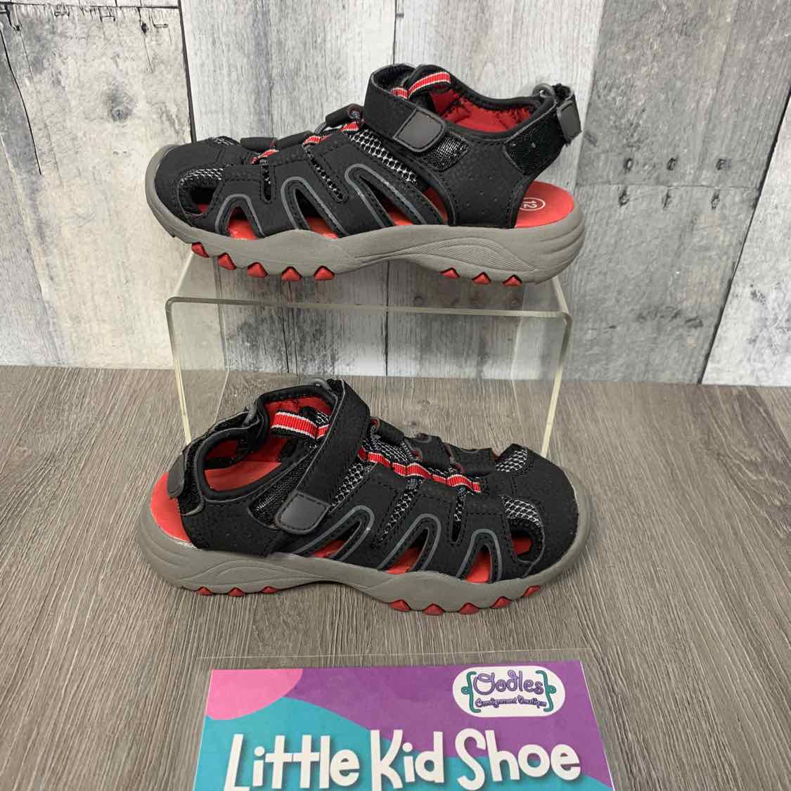Size 12 Black/Red Cat & Jack Sandals
