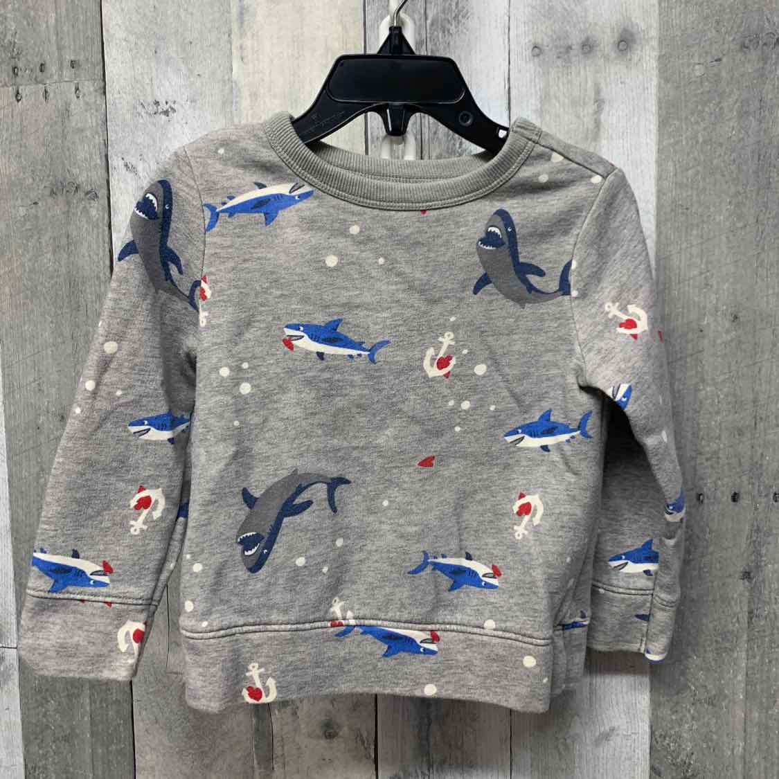 Size 2T Gray Graphic Old Navy Sweat Shirt