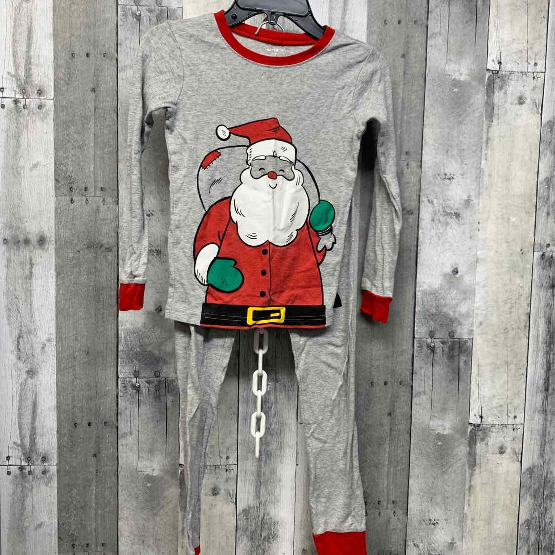 Size 7 Gray/Red Carter's 2pc PJs