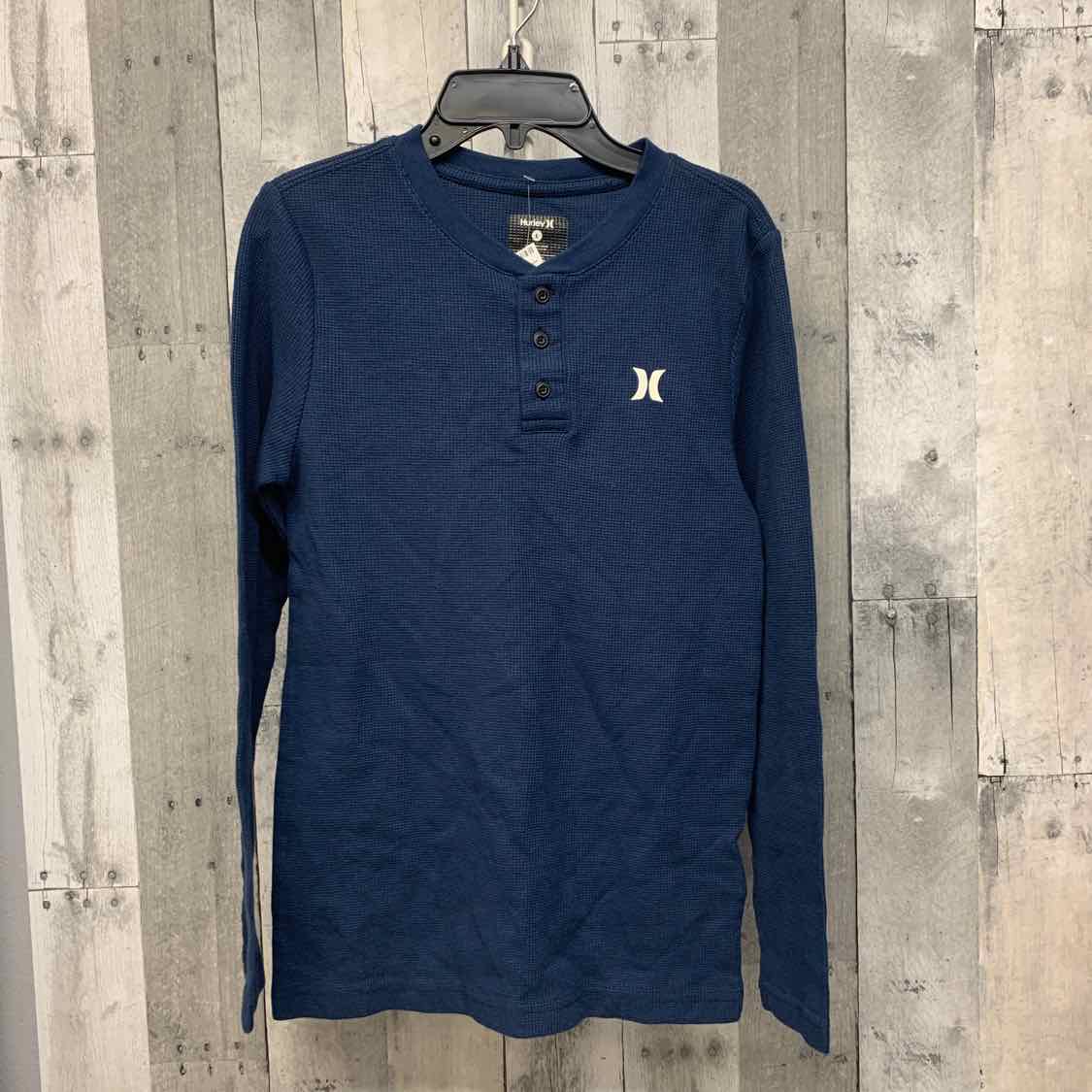 Size Large Navy Hurley Long Sleeve Shirt