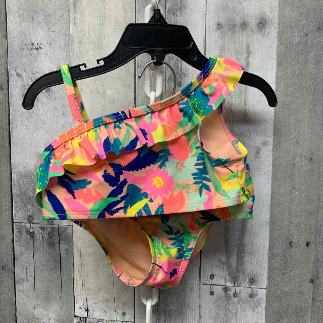 Size 3T Orange/Green Cat & Jack Swim Suit - 2pc+
