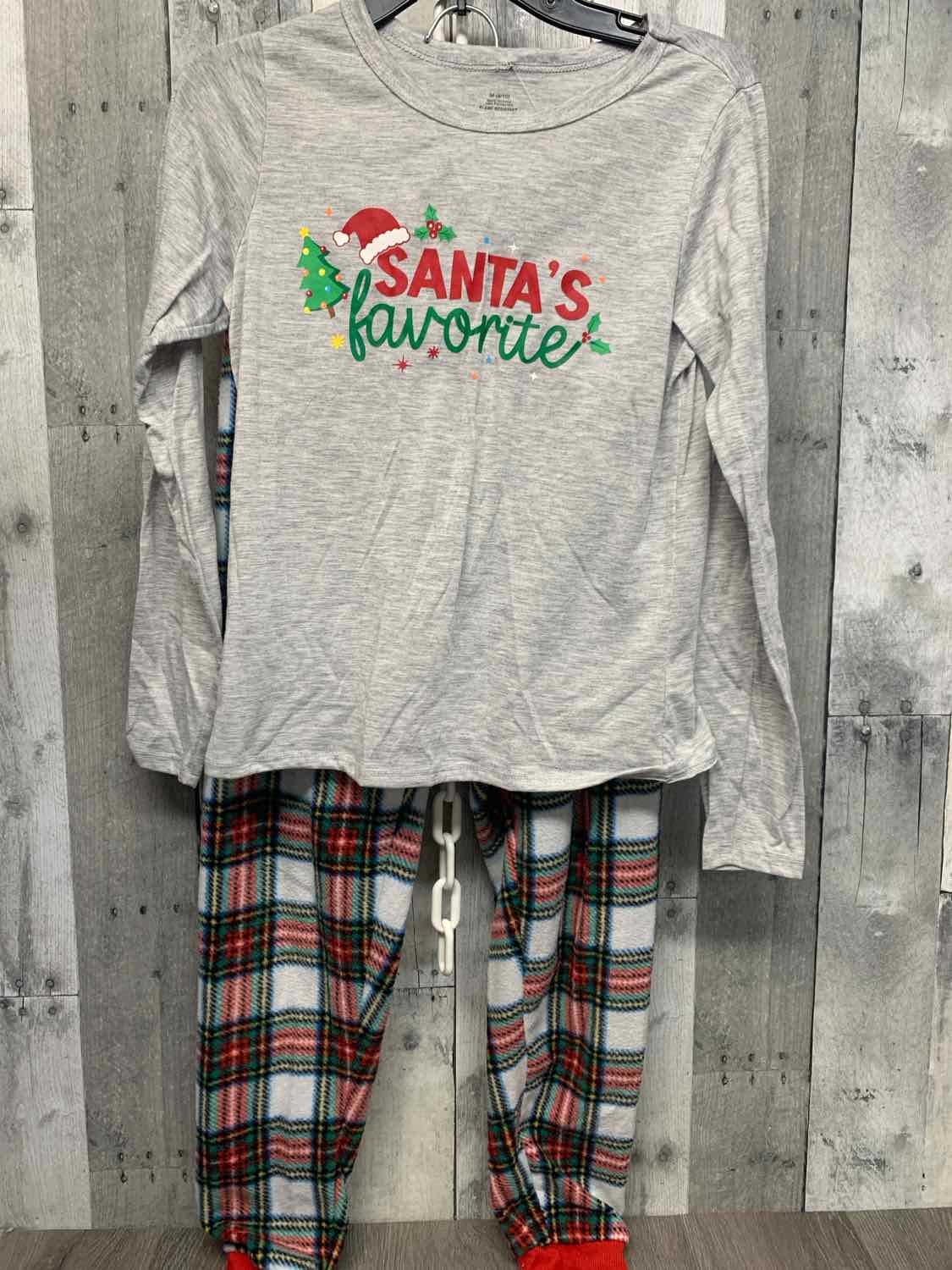Size 8/10 Gray/Red Holiday Brands 2pc PJs