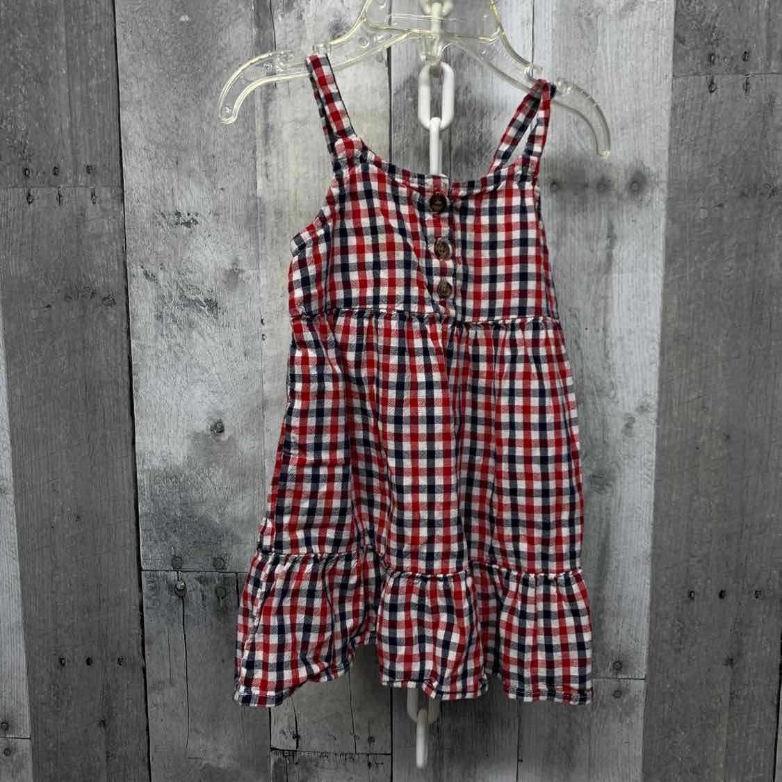 Size 12-18 Months Red/Navy Old Navy Dress
