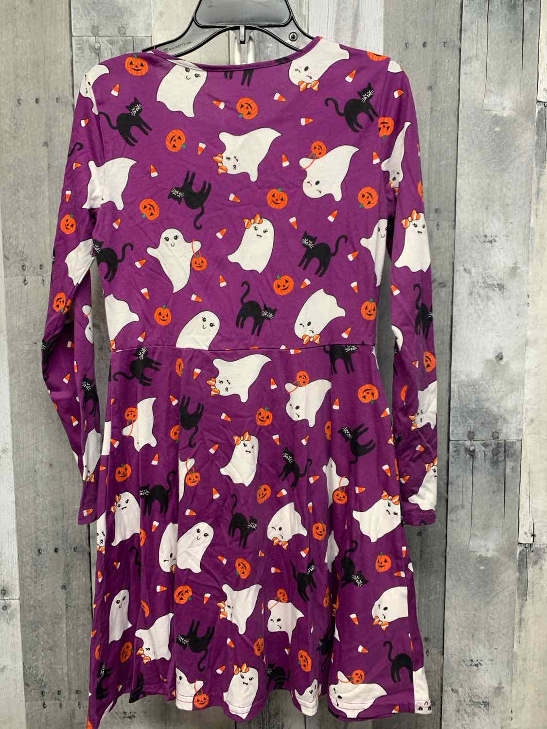 Size 14 Purple Print Children's Place LS Dress