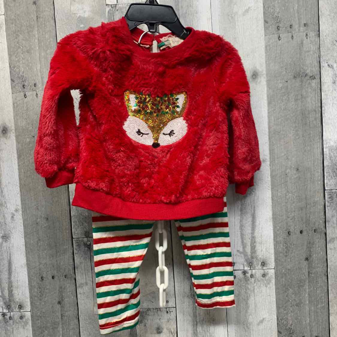 Size 18 Months Red Graphic Btween Shirt/Leggings