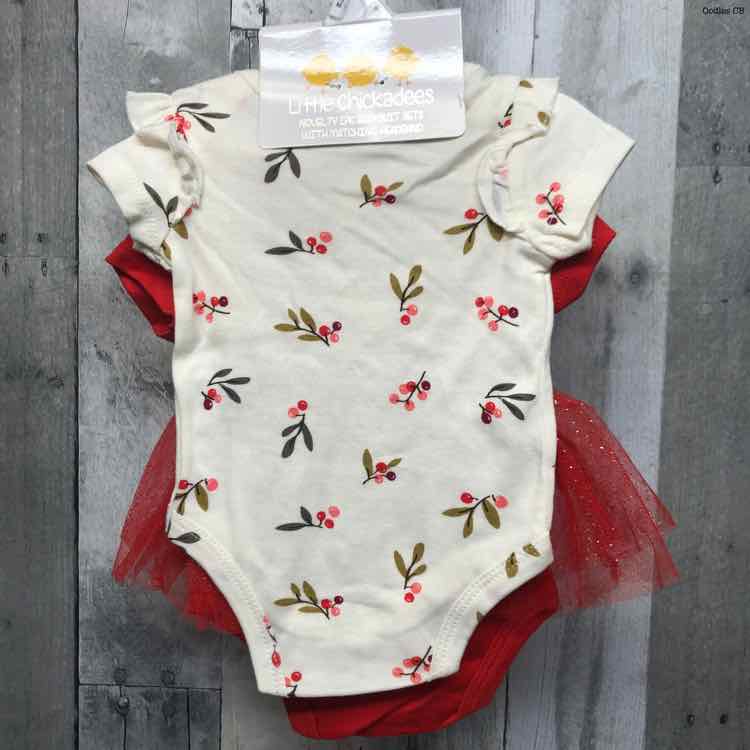 Size 0-3 Months Red/White B Brand Romper