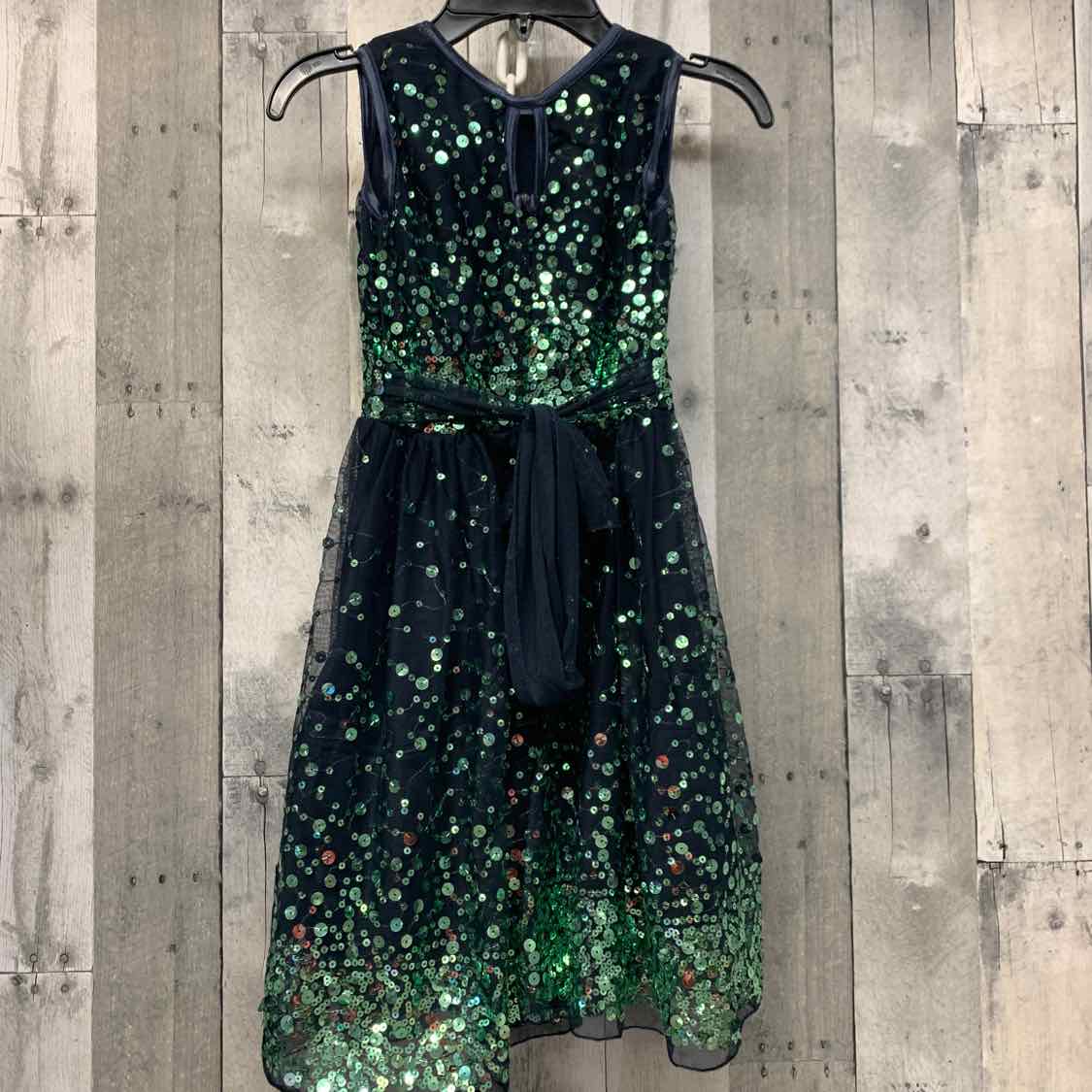 Size 7 Navy/Teal B Brand Dress - Party