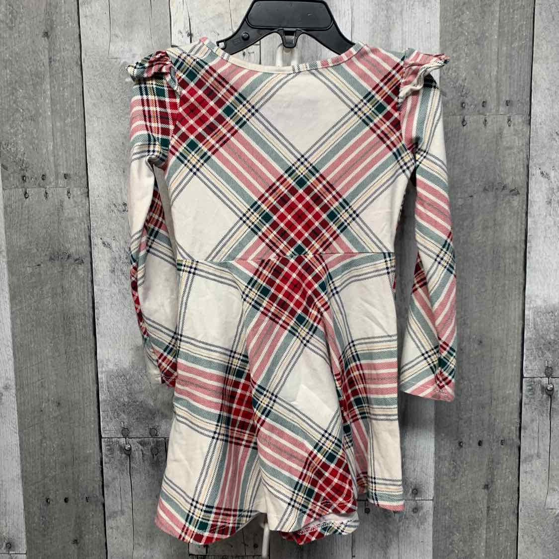 Size 3T White Plaid Children's Place LS Dress