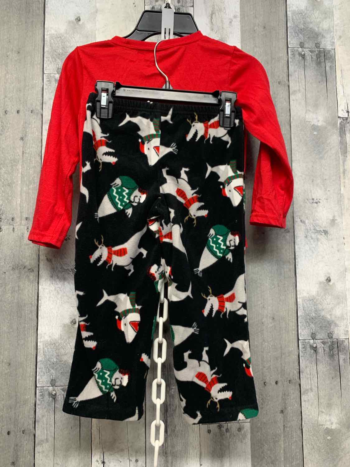 Size 4T Red/Black Just One You 2pc PJs